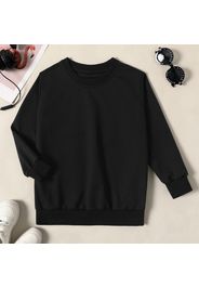 Kid Boy/Kid Girl Casual Solid Color Pullover Sweatshirt