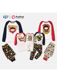 Justice League Family Matching Super Heroes Top and Allover Pants Pajamas Sets