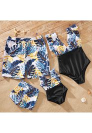 Leaves Print Family Matching Swimsuits