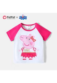 Peppa Pig Toddler Boy/Girl Color Short Raglan Sleeve Tee