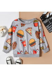 Toddler Boy Fast Food Print Pullover Sweatshirt