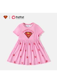 Justice League Toddler Girl Letter Print Short-sleeve Dress