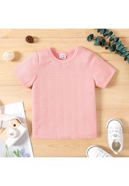 Baby Boy/Girl Solid Textured Short-sleeve T-shirt