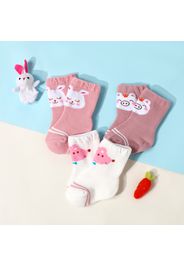 Baby / Toddler Cute Cartoon Striped Winter Thick Terry Socks