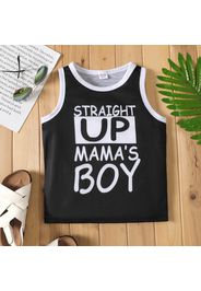 Kid Boy Casual Letter Print Tank Top