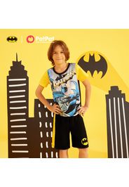 Batman 2-piece Kid Boy Colorblock Short-sleeve Tee and Elasticized Shorts Set