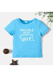 Toddler Graphic Letter Print Short-sleeve Tee