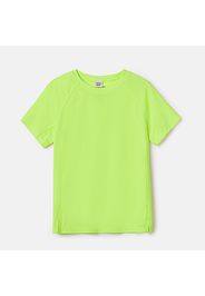 Kid Boy/Kid Girl Solid Color Breathable Sporty Short Raglan Sleeve Tee