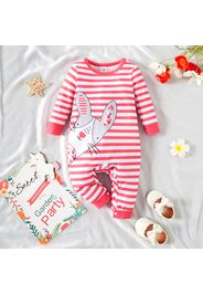 Baby Girl Cartoon Animal Print Long-sleeve Jumpsuit