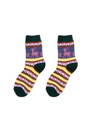 Women Vintage Style Socks Thick Warm Wool Blend Crew Socks