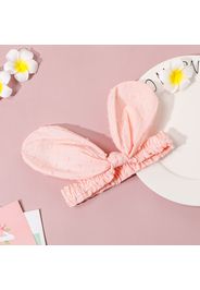 Solid Color Stretchy Big Bunny Ears Headband for Girls