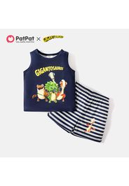 Gigantosaurus Toddler Boy 2-piece Dinos Tank Top and Stripe Shorts Set