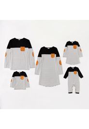 Stripe Series Family Matching Sets(Long Sleeve Dresses for Mommy and Girl）