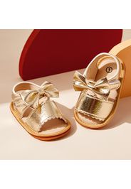 Baby / Toddler Solid Bowknot Velcro Closure Sandals