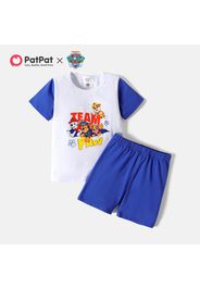 PAW Patrol 2-piece Toddler Boy Cotton Colorblock Tee and Solid Shorts Set