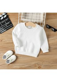 Toddler Boy Basic Solid Color Textured Pullover Sweatshirt