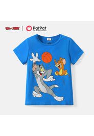 Tom and Jerry Kid Girl 100% Cotton Ball Print Short-sleeve Tee