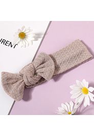 Pure Color Bow Headband Hair Accessory for Girls