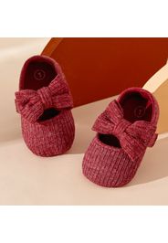 Baby / Toddler Bowknot Knitted Solid Prewalker Shoes