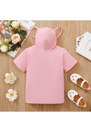 Toddler Girl casual Tee with Face Mask