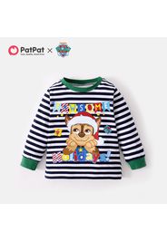 PAW Patrol Toddler Boy Christmas Stripe Cotton Tee