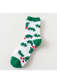 Christmas Fuzzy Socks Winter Warm Cozy Soft Fluffy Cartoon Socks for Women