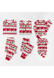 Mosaic Family Matching Christmas Deer Pajamas Set for Dad - Mom - Kids - Baby (Flame Resistant)