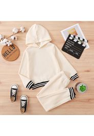 2-piece Kid Boy/Kid Girl Striped Hoodie Sweatshirt and Pants Casual Set