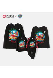 PAW Patrol Family Matching Chrismtas Pups Holiday Top and Plaid Pants Pajamas