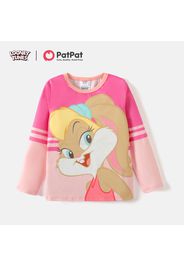 Looney Tunes Kid Boy/Kid Girl Colorblock Striped Long-sleeve Tee