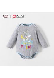 Looney Tunes Baby Boy/Girl Cotton Hooded Graphic and Allover Bodysuit