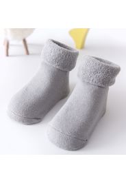 Baby / Toddler Solid Color Winter Thick Terry Floor Non-slip Glue Socks