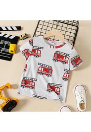 Toddler Boy Casual Vehicle Print Short-sleeve Tee