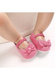 Baby / Toddler Bowknot Print  Solid Prewalker Shoes