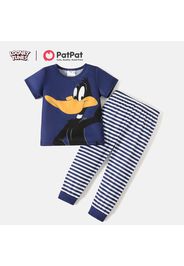 Looney Tunes 2pcs Toddler Girl/Boy Short-sleeve Tee and Stripe Pants Set