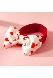 Baby Pretty Heart Print Bowknot Headband