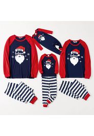 Christmas Santa and Letter Print Family Matching Long-sleeve Pajamas Sets