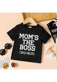 Mother's Day Toddler Boy Letter Print Casual Short-sleeve Tee