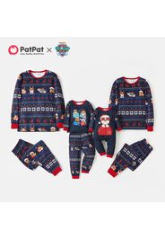 PAW Patrol Christmas Pups Team Pajamas Top and Pants Family Matching Sets(Flame Resistant)