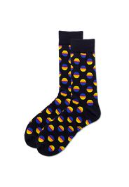 Women Painting Art Socks Striped Geometry Creative Art Novelty Socks