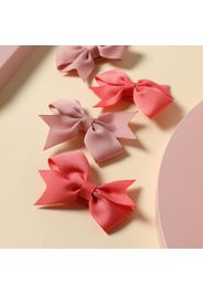 4-pack Butterfly Bow Ribbed Hair Clips Hair Accessories for Girls