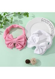 Pure Color Double Layer Bow Headband for Girls