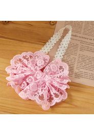 White Bowknot Lace Headband for Girls