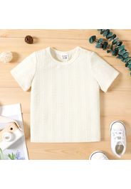 Baby Boy/Girl Solid Textured Short-sleeve T-shirt