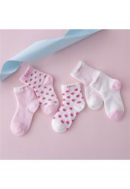 5-pack Baby / Toddler Cozy Breathable Cotton Socks