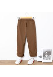 Kid Boy Letter Patchwork Design Elasticized Pants with Pocket