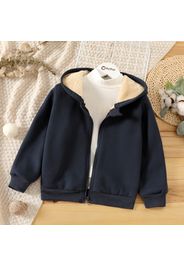 Kid Boy/Kid Girl Fleece Lined Zipper Hooded Jacket Sweatshirt