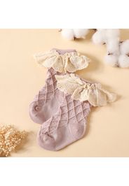 Baby / Toddler Lace Trim Textured Socks