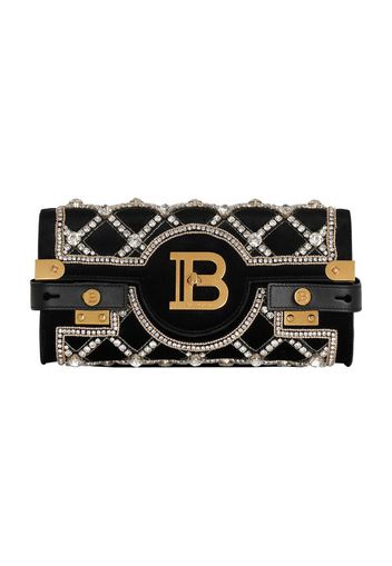 Velvet and pearl B-Buzz 23 clutch bag