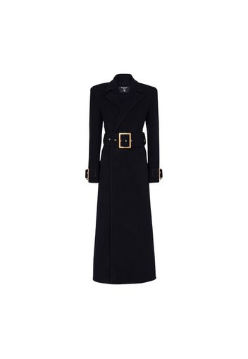 Long coat with belt